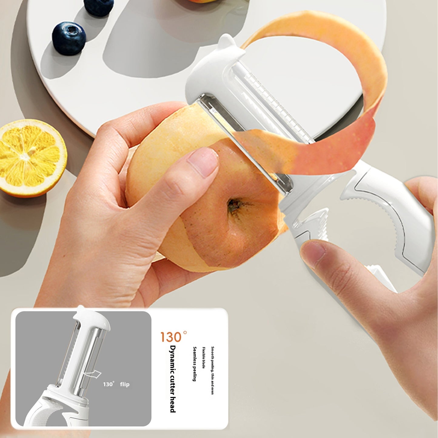 5 In 1 Fruit And Vegetable PeelerFood Grade Stainless Steel Veggie Peeler And Bottle Opener Multifunctional Dishwasher Safe Kitchen Gadgets