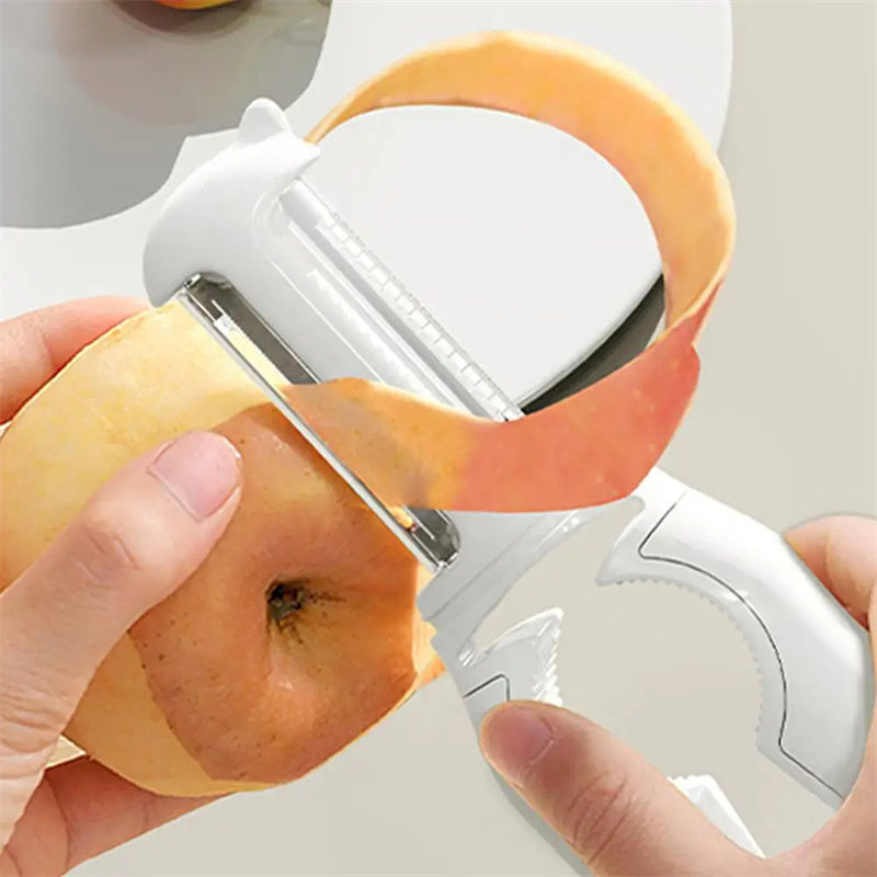 5 In 1 Fruit And Vegetable PeelerFood Grade Stainless Steel Veggie Peeler And Bottle Opener Multifunctional Dishwasher Safe Kitchen Gadgets